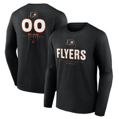 Philadelphia Flyers Personalized Name & Number Midfielder Long Sleeve T-Shirt - NHL T-shirts