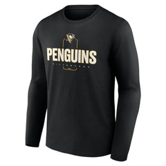 Pittsburgh Penguins Personalized Name & Number Midfielder Long Sleeve T-Shirt - NHL T-shirts