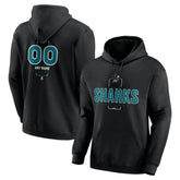 San Jose Sharks Personalized Name & Number Midfielder Pullover Hoodie - NHL Hoodies