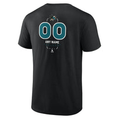 San Jose Sharks Personalized Name & Number Midfielder T-Shirt - NHL T-shirts