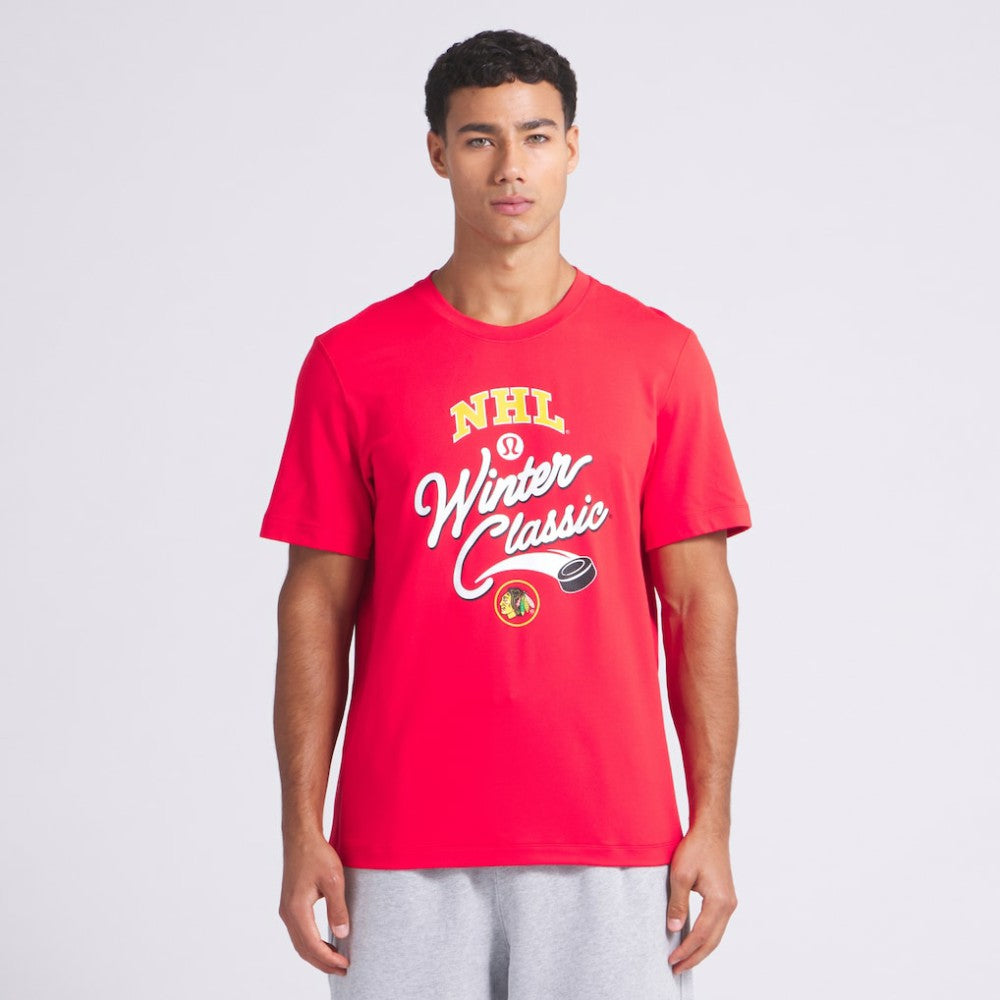 Chicago Blackhawks lululemon 2025 NHL Winter Classic Soft Jersey T-Shirt - NHL T-shirts