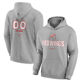 Detroit Red Wings Personalized Name & Number Midfielder Pullover Hoodie - NHL Hoodies