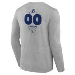 Tampa Bay Lightning Personalized Name & Number Midfielder Long Sleeve T-Shirt - NHL T-shirts
