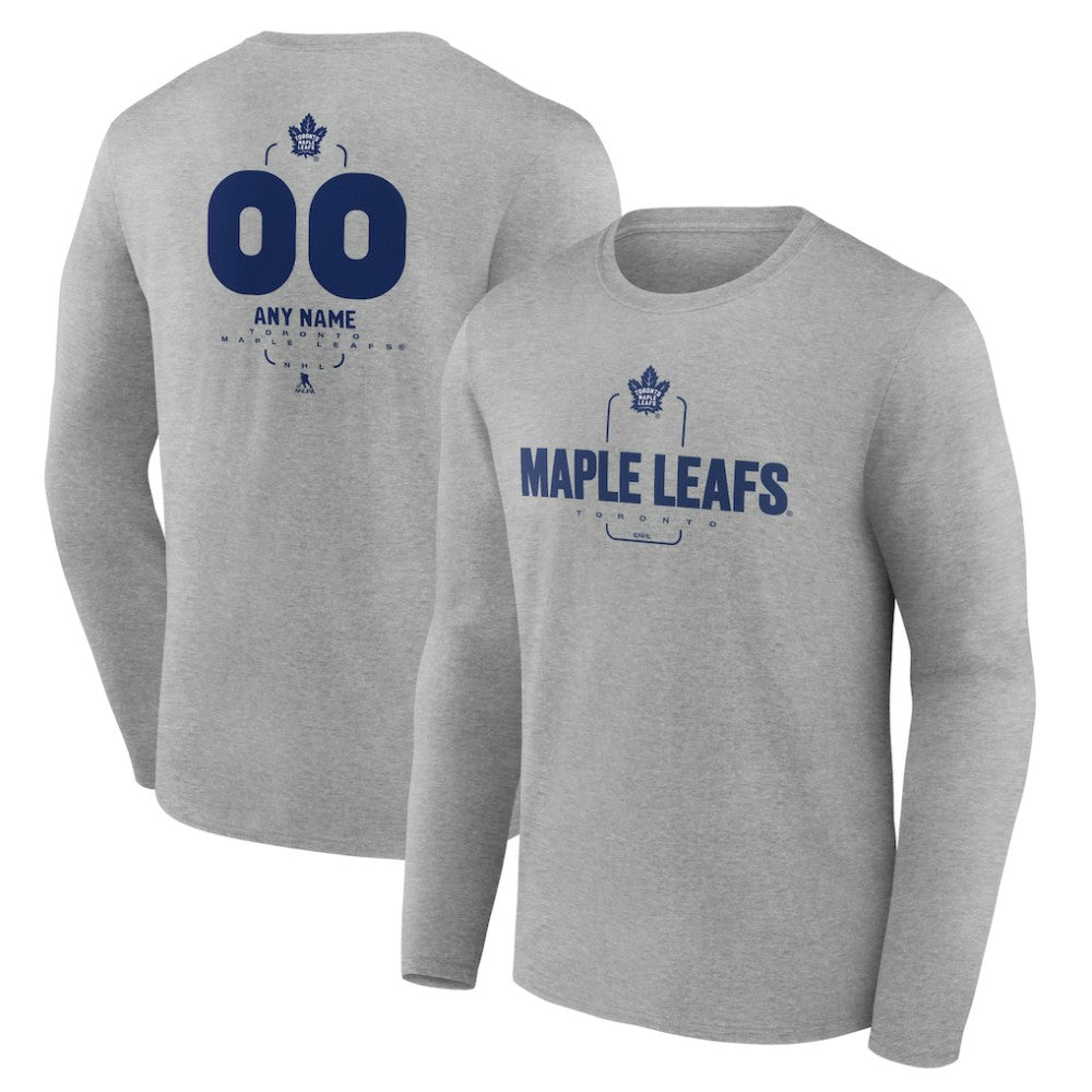 Toronto Maple Leafs Personalized Name & Number Midfielder Long Sleeve T-Shirt - NHL T-shirts