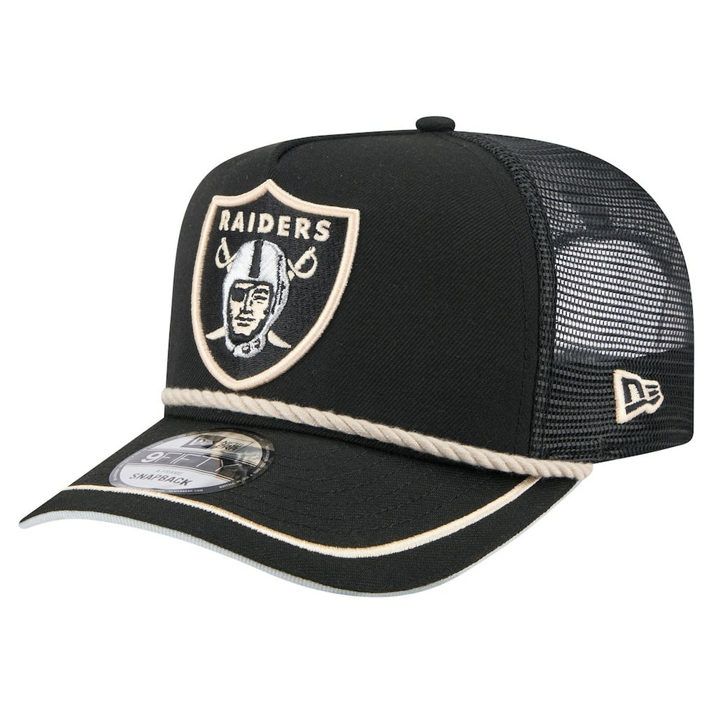 Las Vegas Raiders Vintage Team Rope A-Frame Trucker 9FIFTY Snapback Hat | NFL On sale