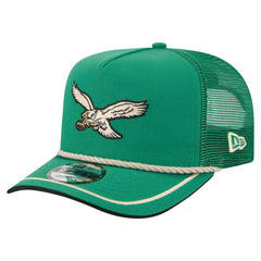 Philadelphia Eagles Vintage Team Rope A-Frame Trucker 9FIFTY Snapback Hat | NFL Discount