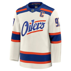 Connor McDavid Edmonton Oilers Fanatics Alternate Premium Jersey - NHL Jerseys