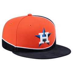 Houston Astros New Era Retro Split Corduroy Snapback Hat - MLB Hats