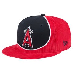 Los Angeles Angels New Era Retro Split Corduroy Snapback Hat - MLB Hats