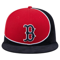 Boston Red Sox New Era Retro Split Corduroy Snapback Hat - MLB Hats