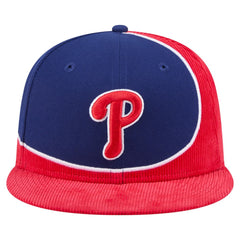 Philadelphia Phillies New Era Retro Split Corduroy Snapback Hat - MLB Hats