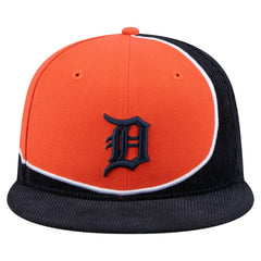 Detroit Tigers New Era Retro Split Corduroy Snapback Hat - MLB Hats