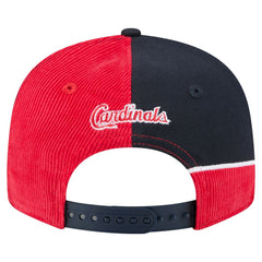 St. Louis Cardinals New Era Retro Split Corduroy Snapback Hat - MLB Hats