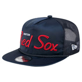 Boston Red Sox New Era Retro Satin Script Golfer Adjustable Hat - MLB Hats