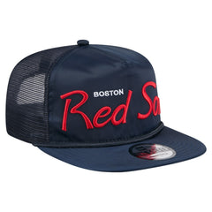 Boston Red Sox New Era Retro Satin Script Golfer Adjustable Hat - MLB Hats
