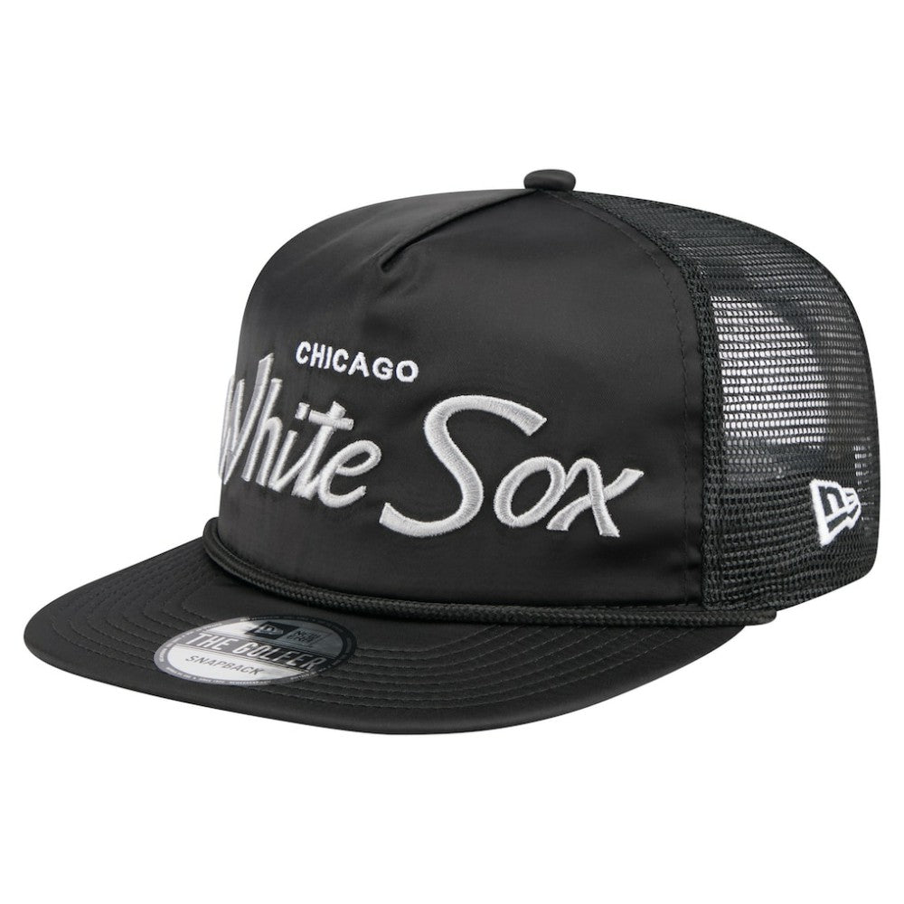 Chicago White Sox New Era Retro Satin Script Golfer Adjustable Hat - MLB Hats