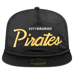 Pittsburgh Pirates New Era Retro Satin Script Golfer Adjustable Hat - MLB Hats