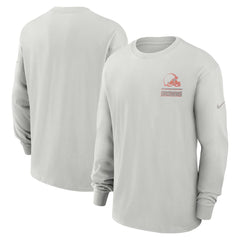 Cleveland Browns Essential Heavy Max90 Long Sleeve T-Shirt | NFL Outlet