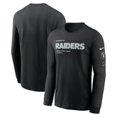 Las Vegas Raiders Play to Win Essential Long Sleeve T-Shirt | NFL New
