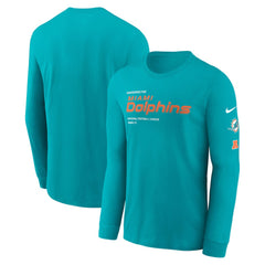 Miami Dolphins Play to Win Essential Long Sleeve T-Shirt | NFL Sale