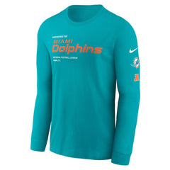 Miami Dolphins Play to Win Essential Long Sleeve T-Shirt | NFL Sale
