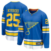 Jordan Kyrou St. Louis Blues Fanatics Home Breakaway Player Jersey - NHL Jerseys