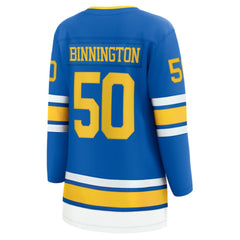 Jordan Binnington St. Louis Blues Fanatics Women's Home Breakaway Player Jersey - NHL Jerseys