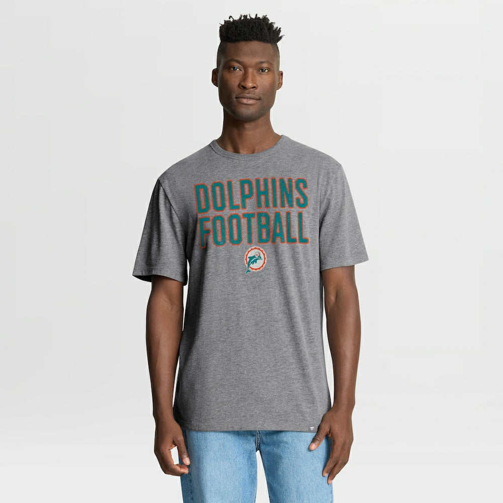 Miami Dolphins First Down Tribute Tri-Blend T-Shirt | NFL On sale