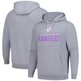 New York Rangers Levelwear Hockey Fights Cancer Pulsar Off Season Tri-Blend Pullover Hoodie - NHL Hoodies