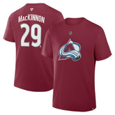 Nathan MacKinnon Colorado Avalanche Fanatics Authentic Stack Name & Number T-Shirt - NHL T-shirts