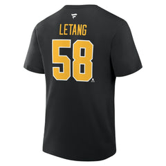 Kris Letang Pittsburgh Penguins Fanatics Authentic Stack Name & Number T-Shirt - NHL T-shirts