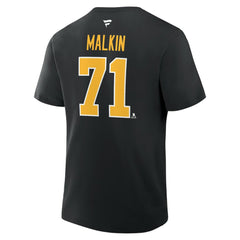 Evgeni Malkin Pittsburgh Penguins Fanatics Authentic Stack Name & Number T-Shirt - NHL T-shirts