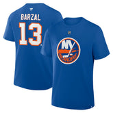 Mathew Barzal New York Islanders Fanatics Authentic Stack Name & Number T-Shirt - NHL T-shirts