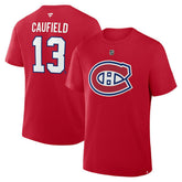 Cole Caufield Montreal Canadiens Fanatics Authentic Stack Name & Number T-Shirt - NHL T-shirts