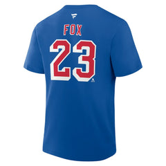 Adam Fox New York Rangers Fanatics Authentic Stack Name & Number T-Shirt - NHL T-shirts