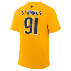 Steven Stamkos Nashville Predators Fanatics Authentic Stack Name & Number T-Shirt - NHL T-shirts
