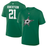 Jason Robertson Dallas Stars Fanatics Authentic Stack Name & Number T-Shirt - NHL T-shirts