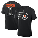 Travis Konecny Philadelphia Flyers Fanatics Authentic Stack Name & Number T-Shirt - NHL T-shirts