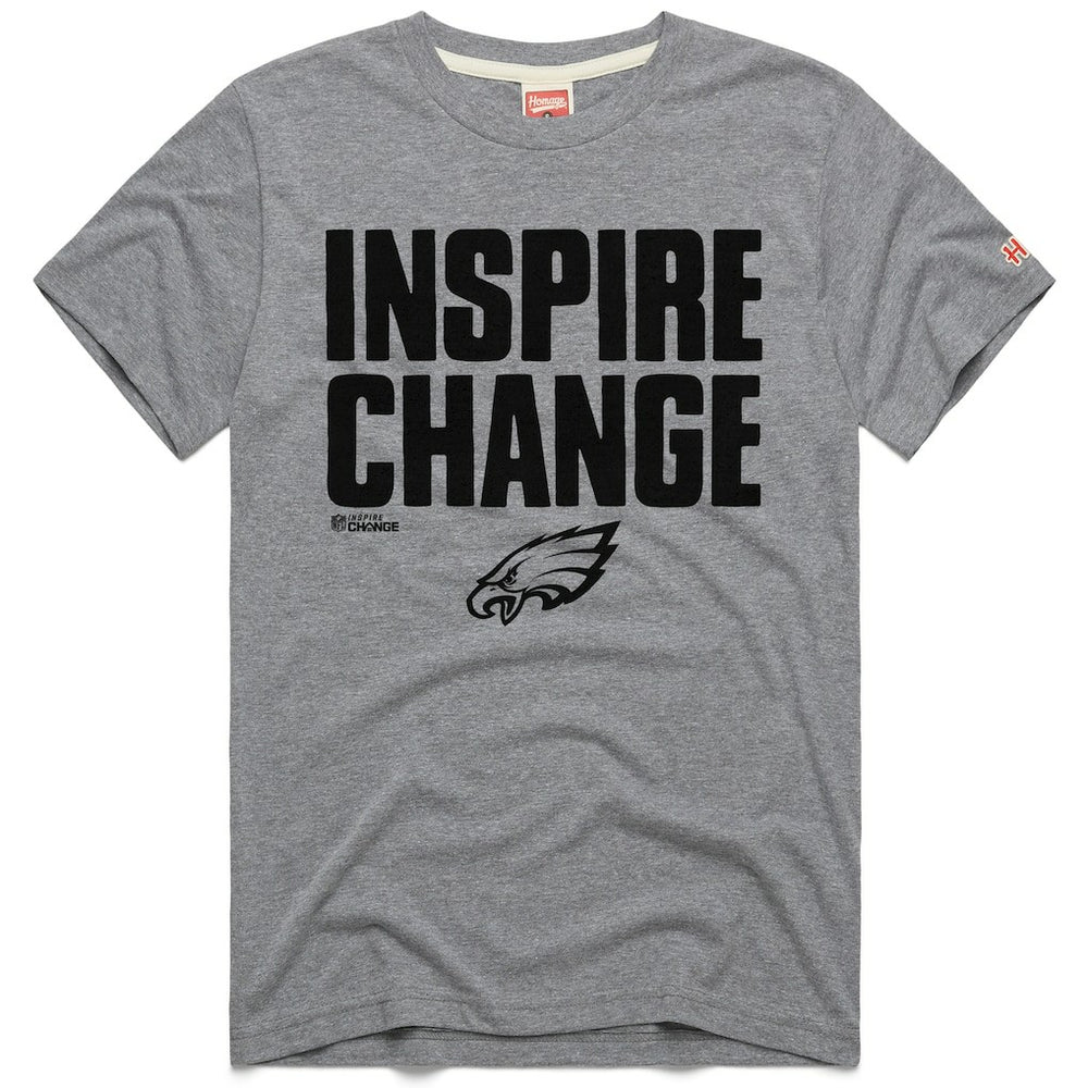 Philadelphia Eagles Homage Unisex 2024 Inspire Change Tri-Blend T-Shirt | NFL Hot