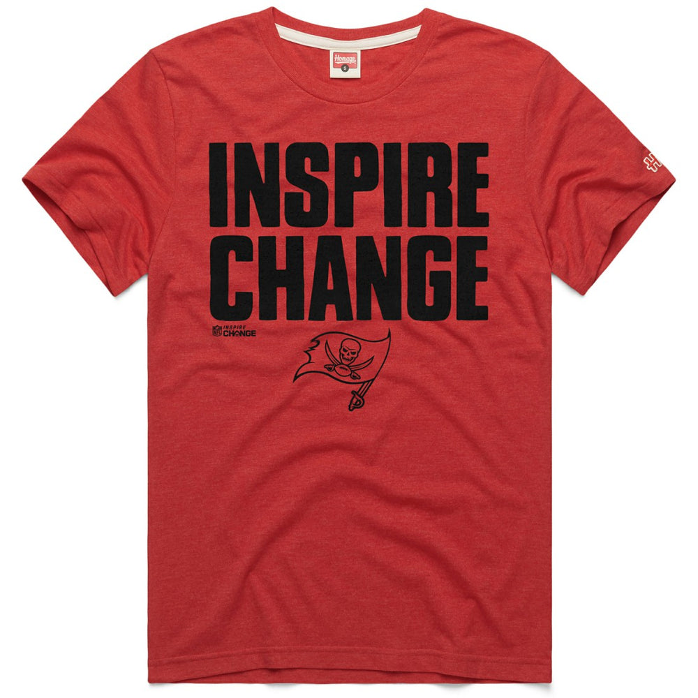 Tampa Bay Buccaneers Homage Unisex 2024 Inspire Change Tri-Blend T-Shirt | NFL Discount