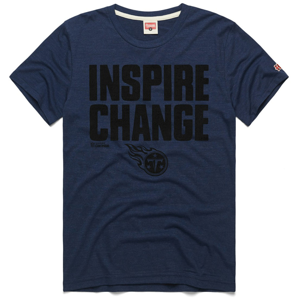 Tennessee Titans Homage Unisex 2024 Inspire Change Tri-Blend T-Shirt | NFL Near me