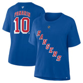 Artemi Panarin New York Rangers Fanatics Women's Authentic Stack Name & Number T-Shirt - NHL T-shirts