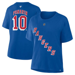 Artemi Panarin New York Rangers Fanatics Women's Authentic Stack Name & Number T-Shirt - NHL T-shirts