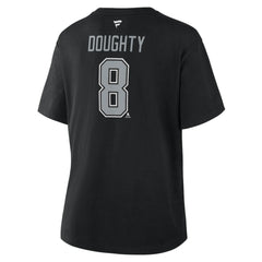 Drew Doughty Los Angeles Kings Fanatics Women's Authentic Stack Name & Number T-Shirt - NHL T-shirts