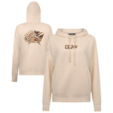 Columbus Blue Jackets Levelwear Women's Desert Camo Adorn Battalion Pullover Hoodie - NHL Hoodies