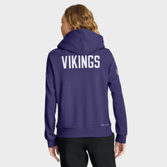 Minnesota Vikings Women's Throwback Sideline Standard Issue Dri-FIT Hoodie | NFL On sale