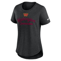 Washington Commanders Women's Script Tri-Blend T-Shirt | NFL Online