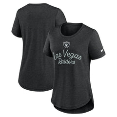 Las Vegas Raiders Women's Script Tri-Blend T-Shirt | NFL Hot