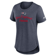New England Patriots Women's Script Tri-Blend T-Shirt | NFL US