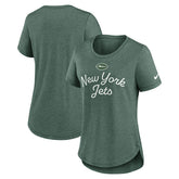 New York Jets Women's Script Tri-Blend T-Shirt | NFL New